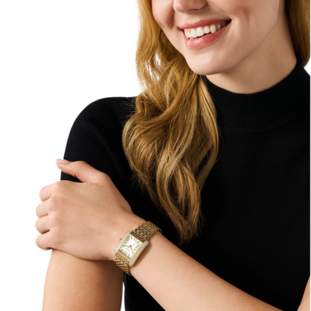 RELOGIO MICHAEL KORS MK4826 DOURADO MOST. BRANCO