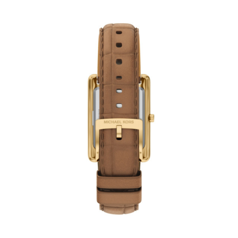 RELOGIO MICHAEL KORS MK7584 DOURADO BRACELETE BEGE MOST. CHAMPANHE