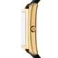 RELOGIO MICHAEL KORS MK4965 DOURADO BRACELETE EM PELE PRETA MOST CHAMPANHE