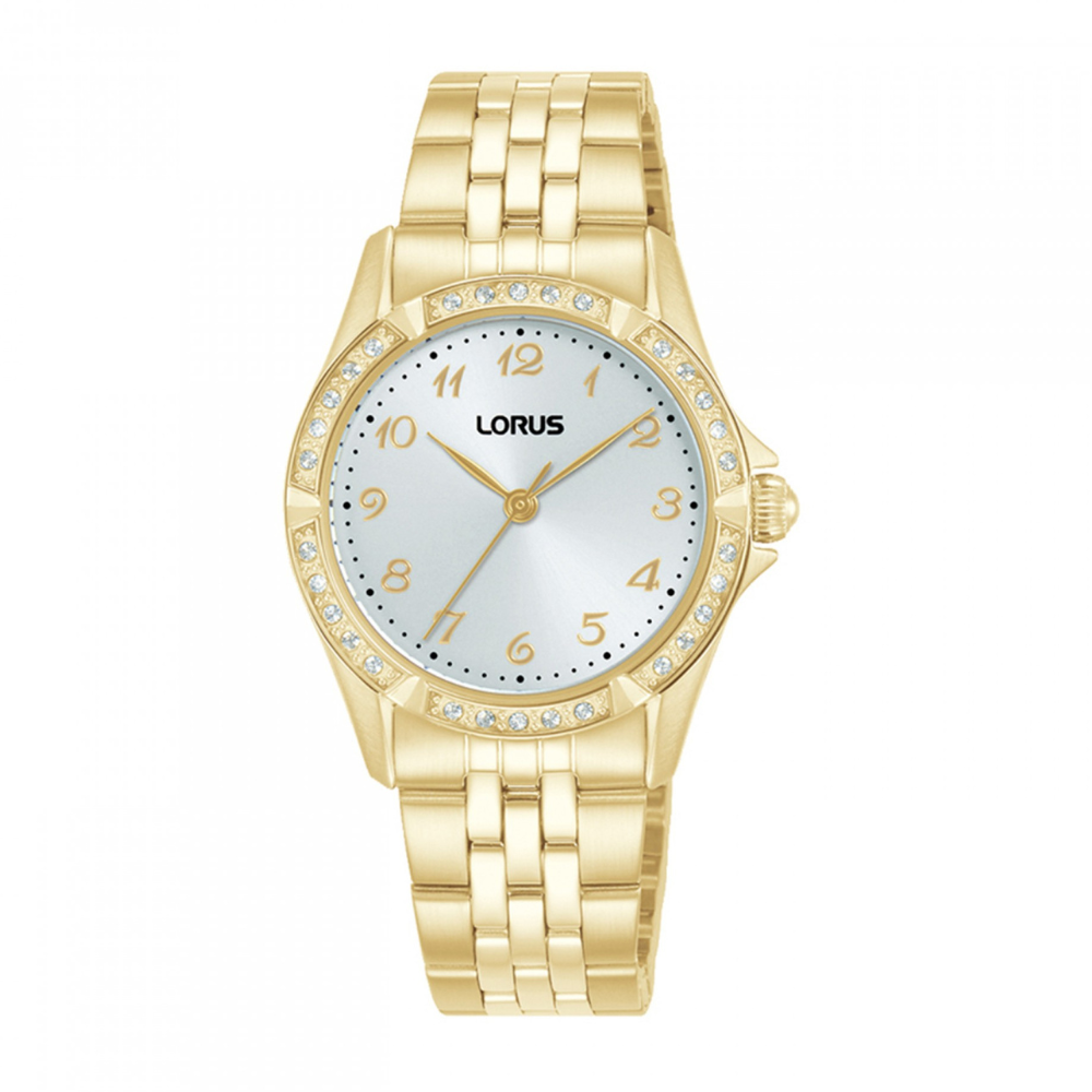 RELOGIO LORUS LADIES CLASSIC CRISTAIS DOURADO