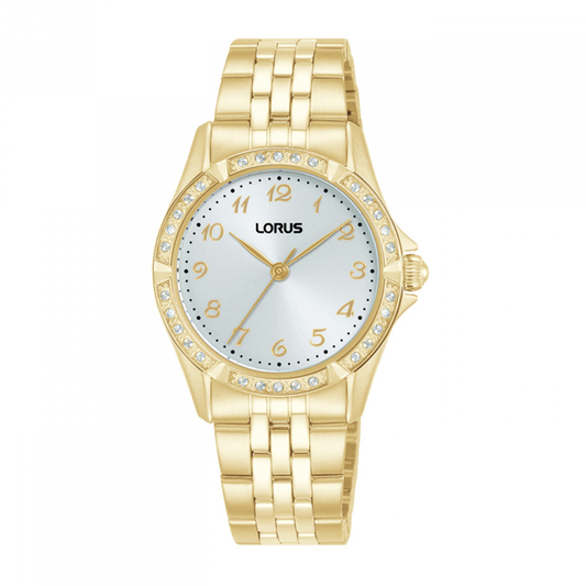 RELOGIO LORUS LADIES CLASSIC CRISTAIS DOURADO