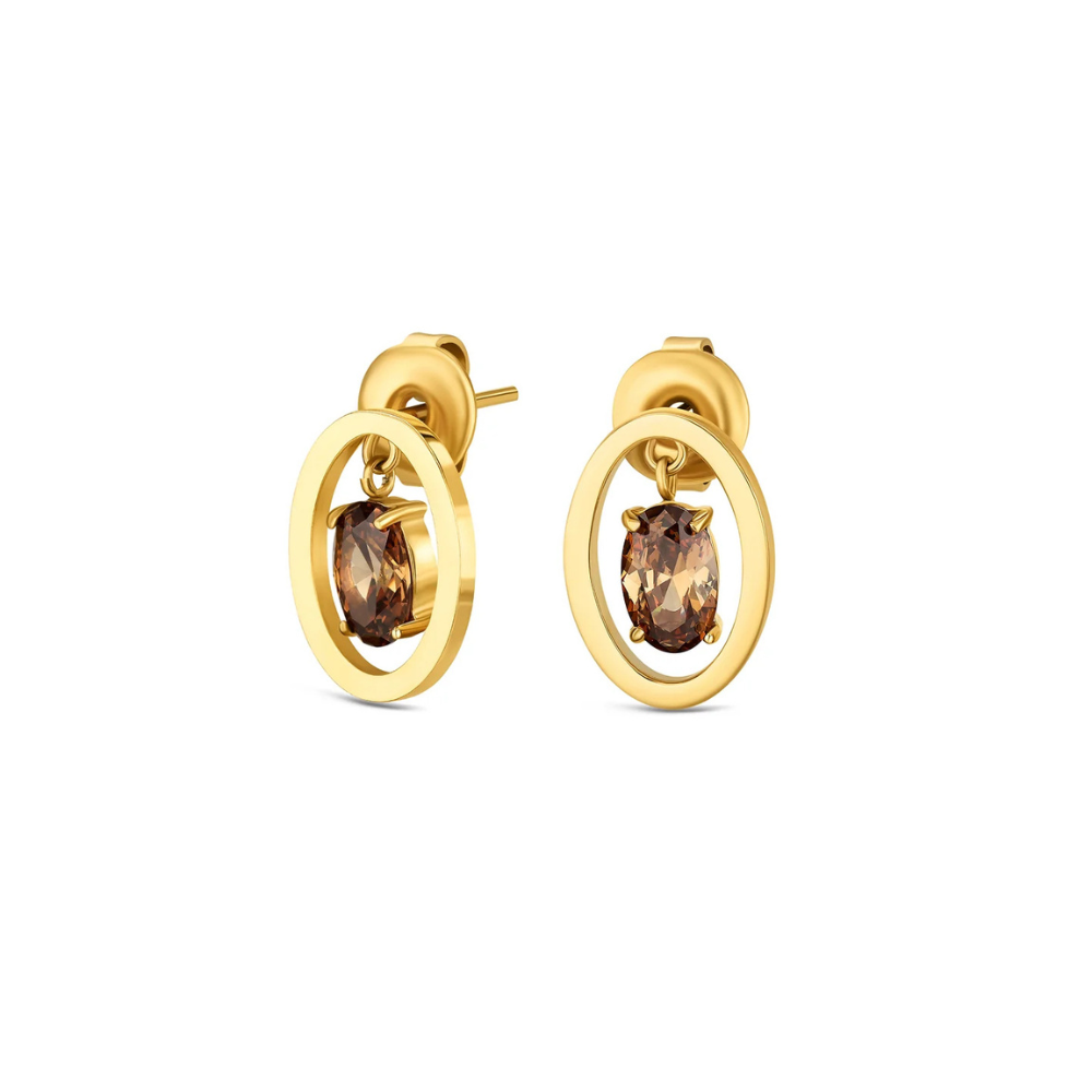 SET COLAR & BRINCOS ONE SENHORA BIRTHSTONE NOVEMBRO