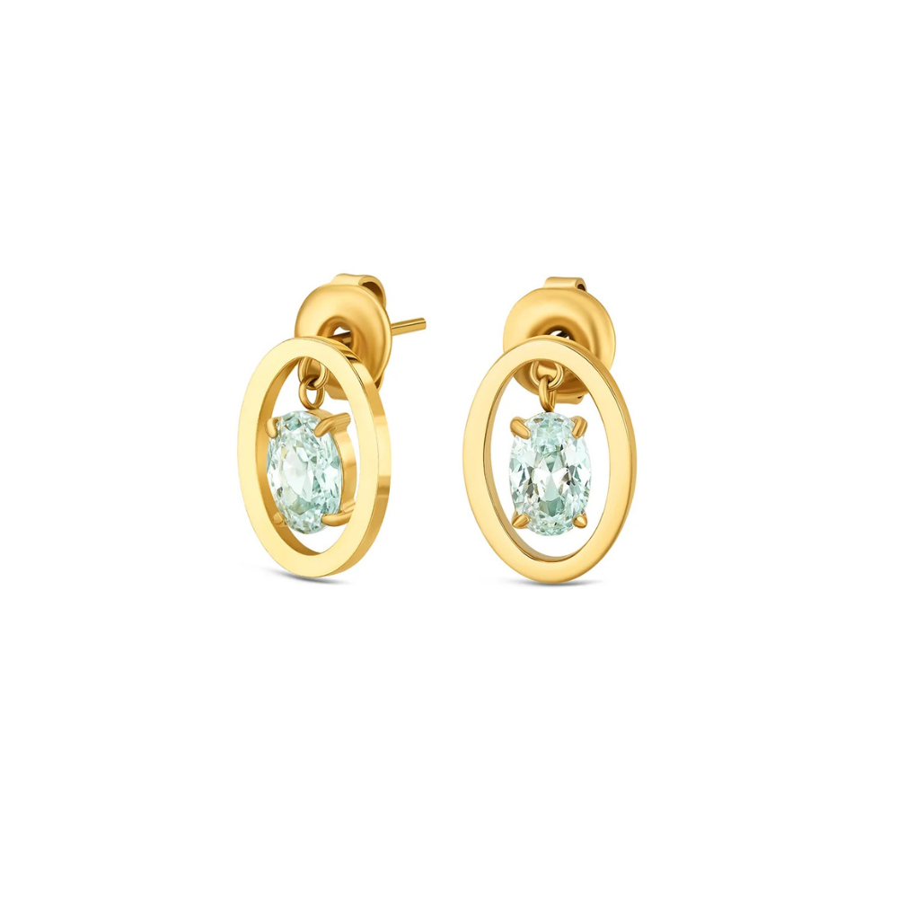 SET COLAR & BRINCOS ONE SENHORA BIRTHSTONE MARÇO