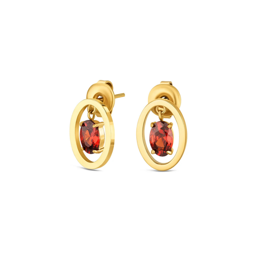 SET COLAR & BRINCOS ONE SENHORA BIRTHSTONE JANEIRO