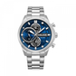 RELOGIO POLICE REACTOR FUNDO AZUL PRATEADO