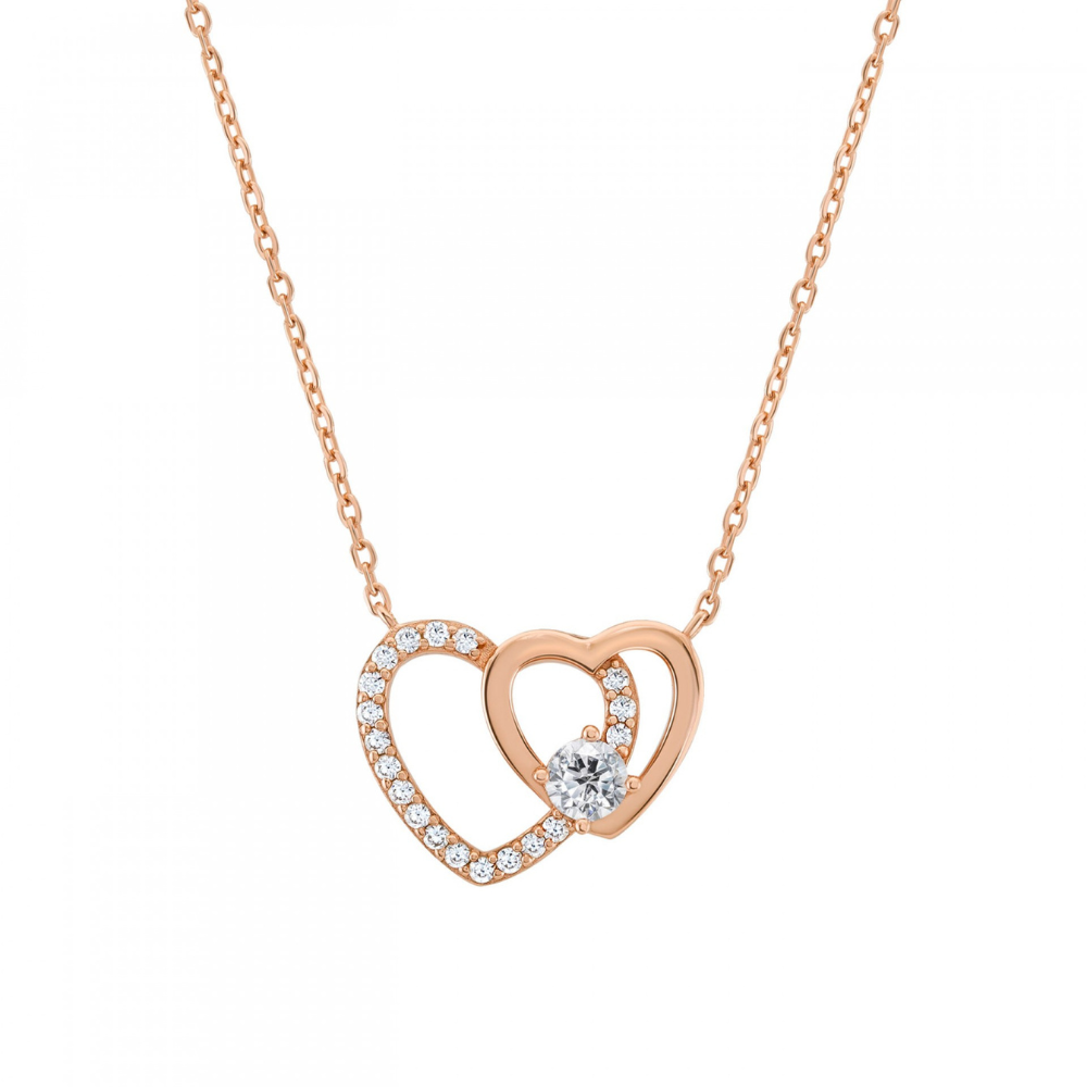 COLAR UNIKE EM PRATA 925 HEART SOLITAIRE