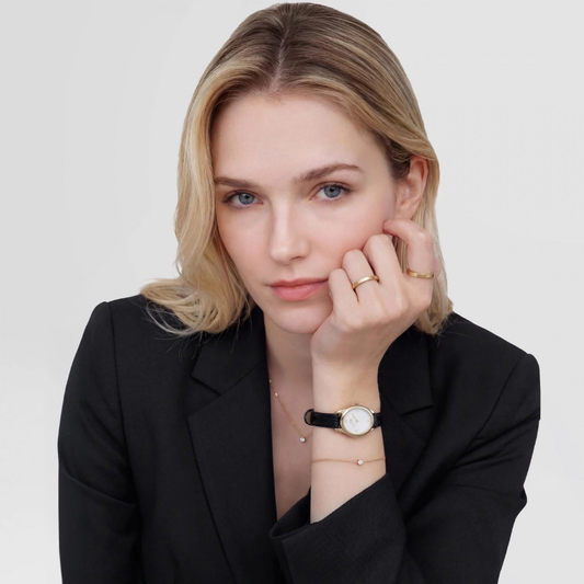 RELOGIO DANIEL WELLINGTON SENHORA OPHELIA MINI 22X25BLACK LIZARD WHITE