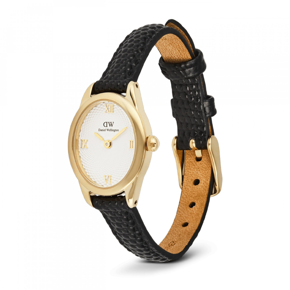 RELOGIO DANIEL WELLINGTON SENHORA OPHELIA MINI 22X25BLACK LIZARD WHITE