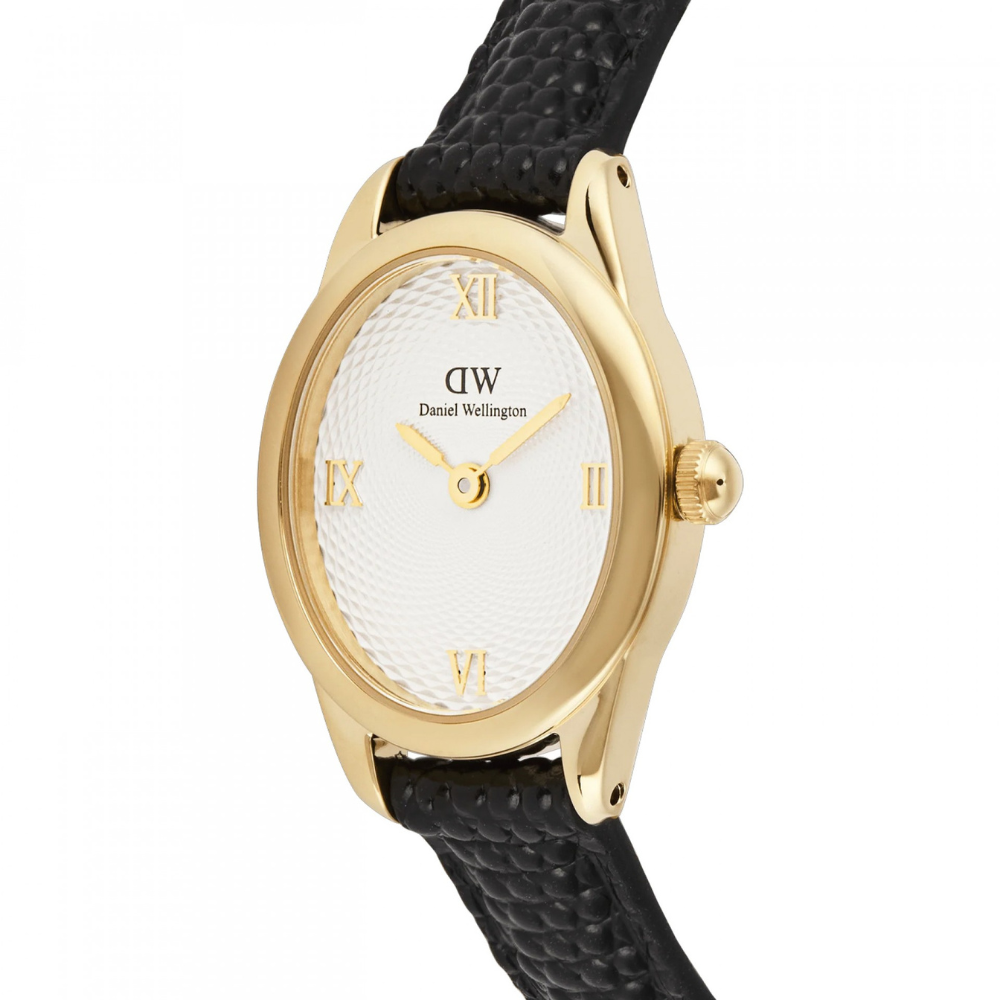 RELOGIO DANIEL WELLINGTON SENHORA OPHELIA MINI 22X25BLACK LIZARD WHITE