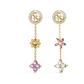 BRINCOS  GUESS EM AÇO DOURADO COM ZIRCONIAS