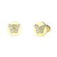 BRINCOS  GUESS EM AÇO DOURADO COM ZIRCONIAS