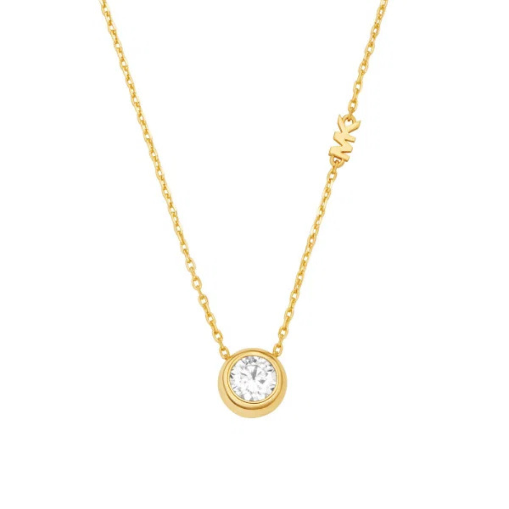 COLAR MICHAEL KORS DOURADO  C/ ZIRCONIA
