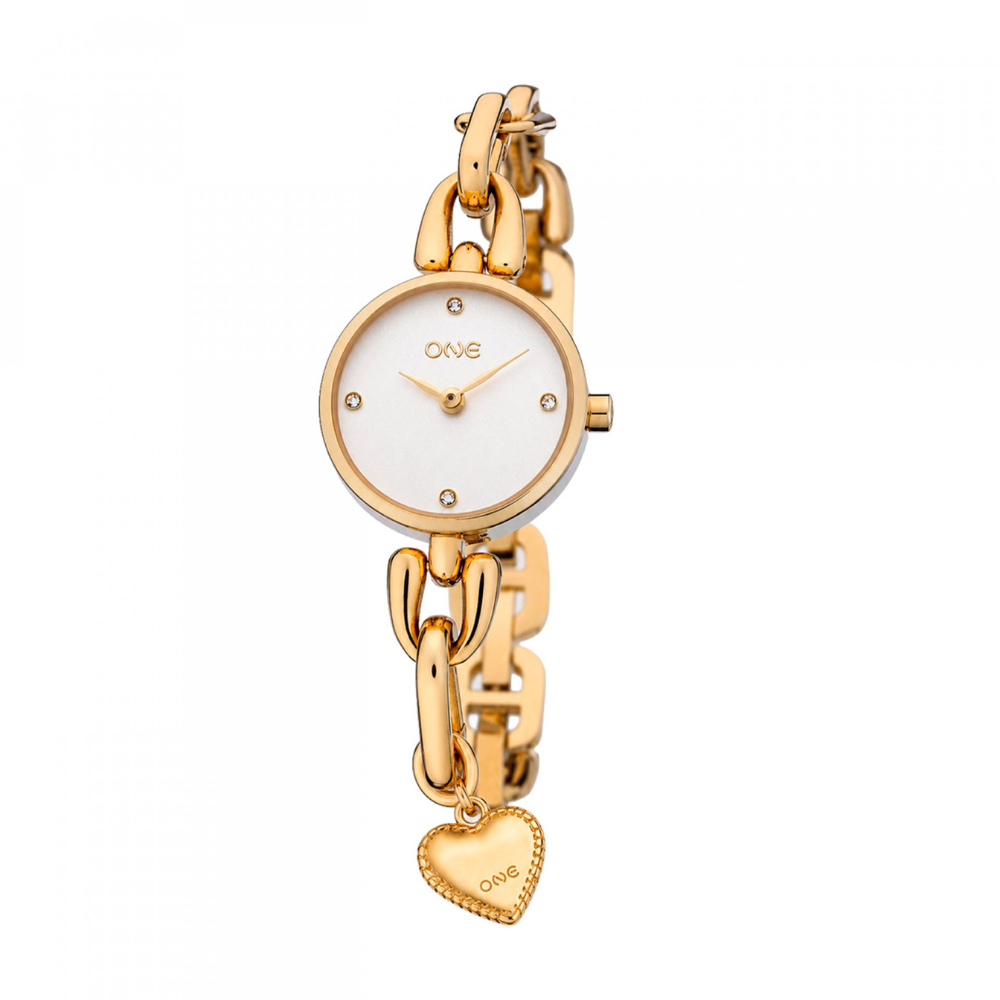 RELOGIO ONE SENHORA LINKS GOLD