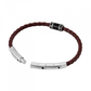 PULSEIRA POLICE EM AÇO E CARBONO E PELE CASTANHA