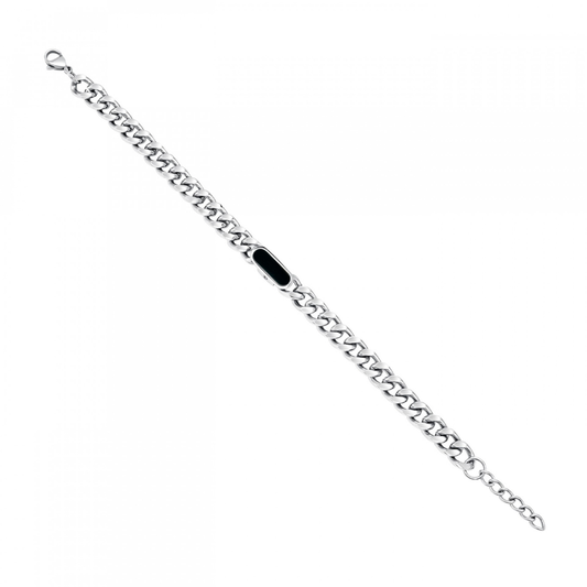 PULSEIRA POLICE EM AÇO VIGOR 19,5+2,5CM