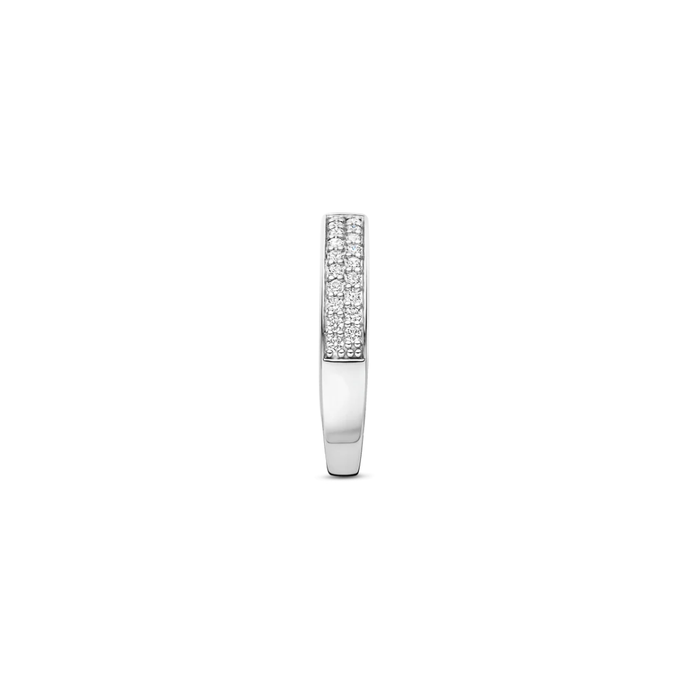 ANEL TI SENTO EM PRATA 925% BOCOLOR COM ZIRCONIAS