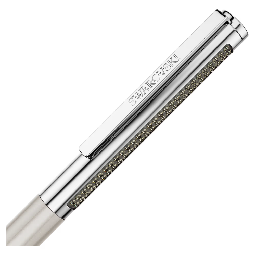 Esferográfica Swarovski  Matrix Tennis Lacado a bege, cromado
