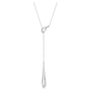 Pendente Y Swarovski Classica Lapidação redonda, Branco, Prata esterlina
