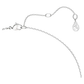 Pendente Y Swarovski Classica Lapidação redonda, Branco, Prata esterlina
