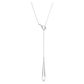 Pendente Y Swarovski Classica Lapidação redonda, Branco, Prata esterlina