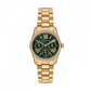 RELOGIO MICHAEL KORS DOURADO MOST. VERDE