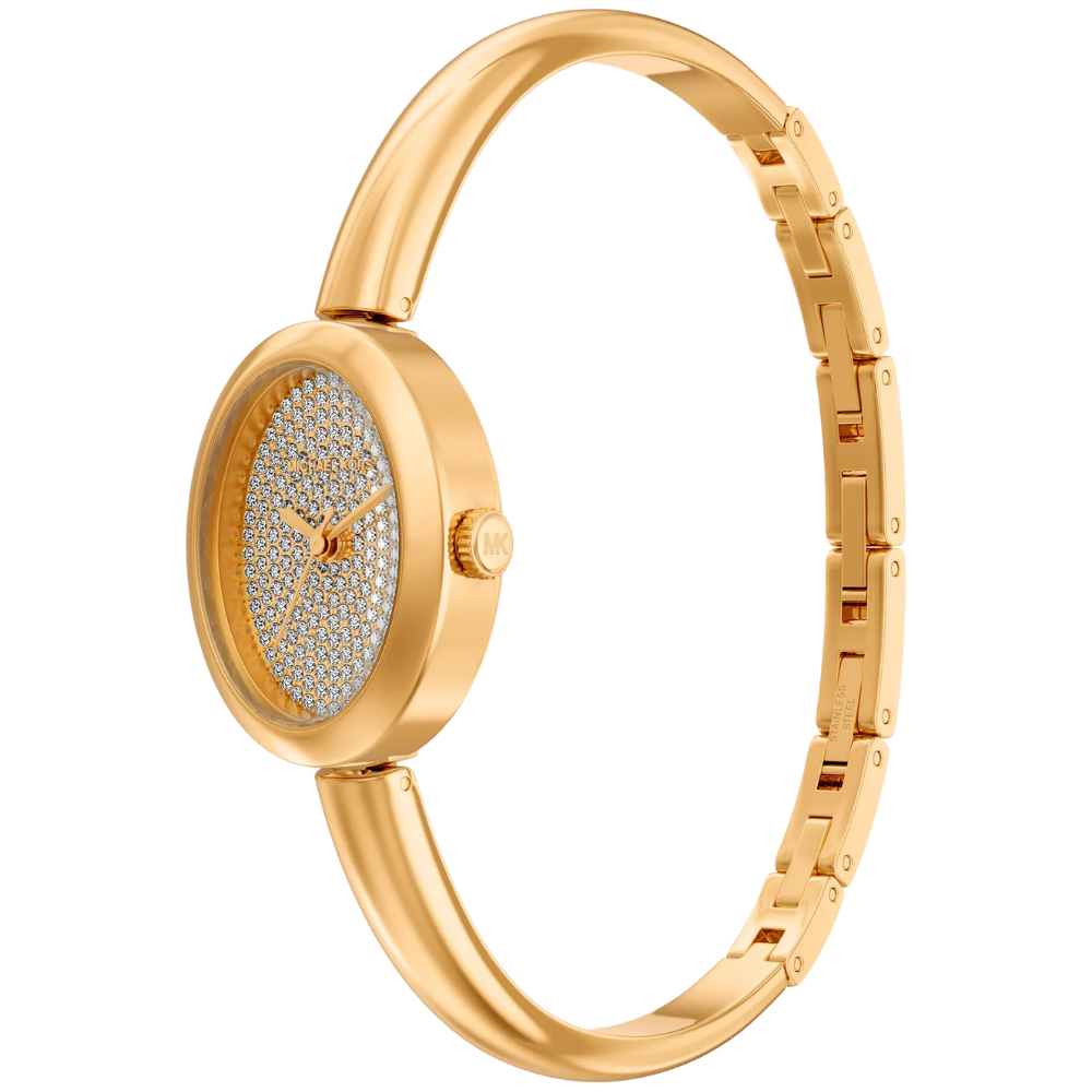 RELOGIO MICHAEL KORS DOURADO MOST. BRILHANTES