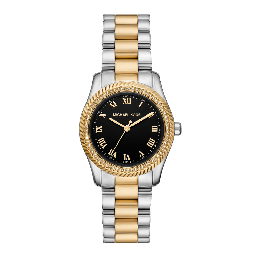 RELOGIO MICHAEL KORS BICOLOR MOST. PRETO