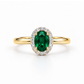 ANEL EM OURO 19,2K COM ZIRCONIAS