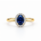 ANEL EM OURO 19,2K COM ZIRCONIAS