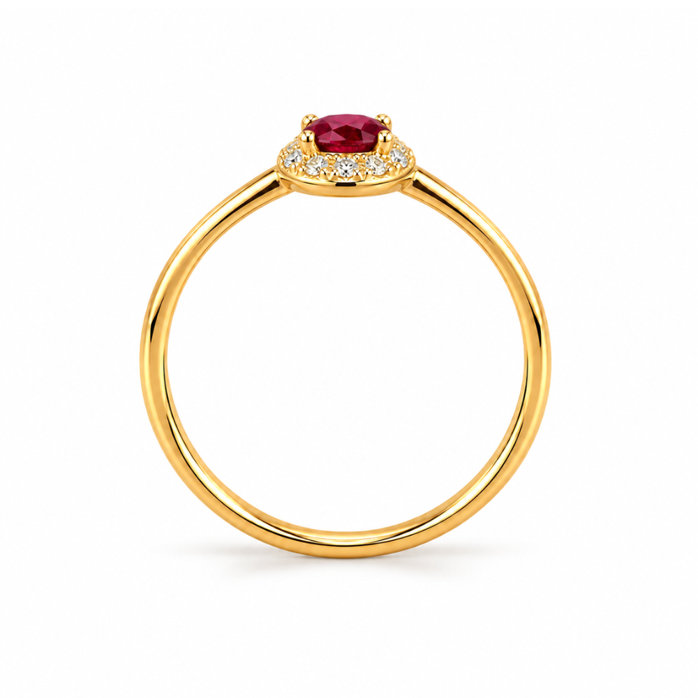 ANEL EM OURO 19,2K COM ZIRCONIAS