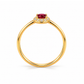 ANEL EM OURO 19,2K COM ZIRCONIAS