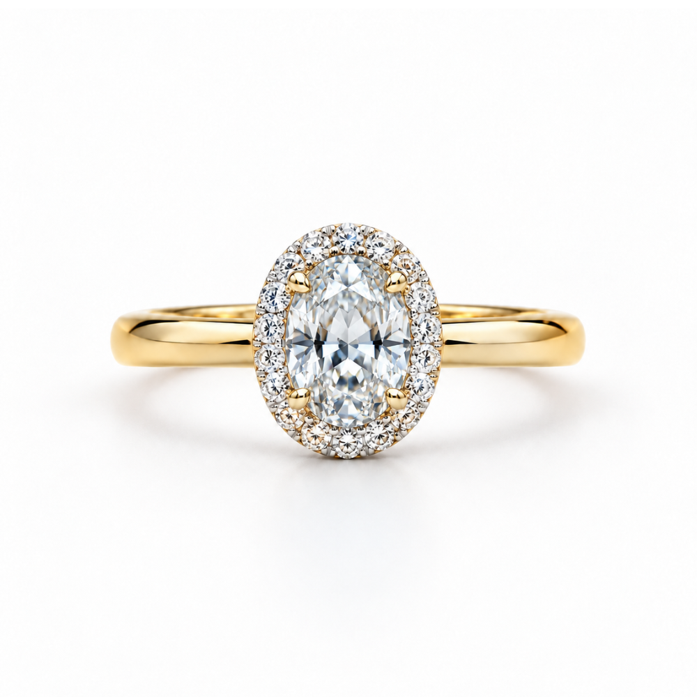 ANEL EM OURO 19,2K COM ZIRCONIAS