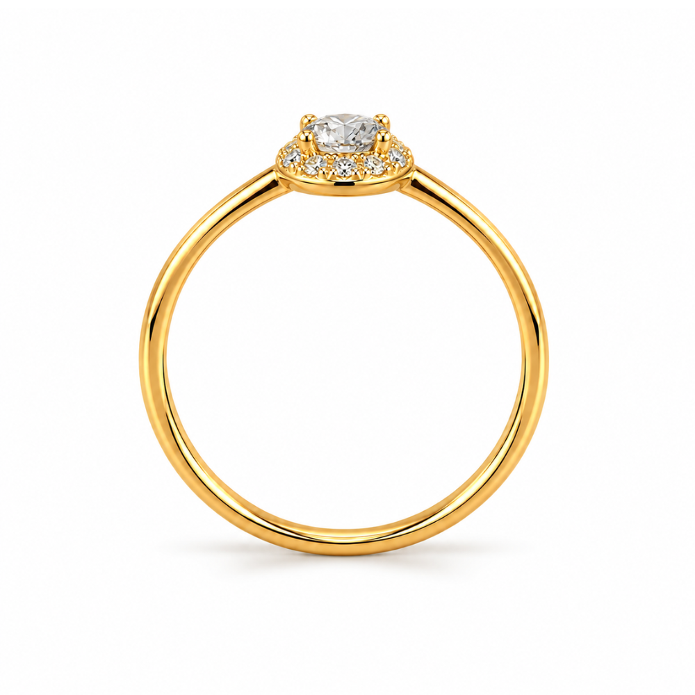 ANEL EM OURO 19,2K COM ZIRCONIAS