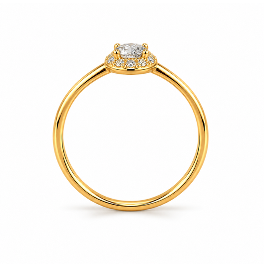 ANEL EM OURO 19,2K COM ZIRCONIAS
