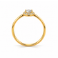 ANEL EM OURO 19,2K COM ZIRCONIAS