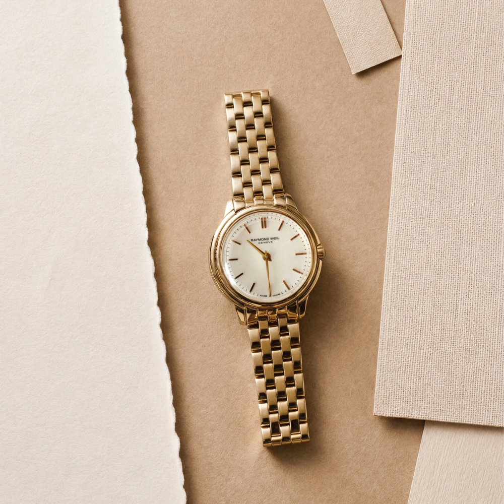RELÓGIO RAYMOND WEIL TOCCATA HERITAGE AÇO PVD QZ MST MOP C/PUL  Nº SERIE X758403