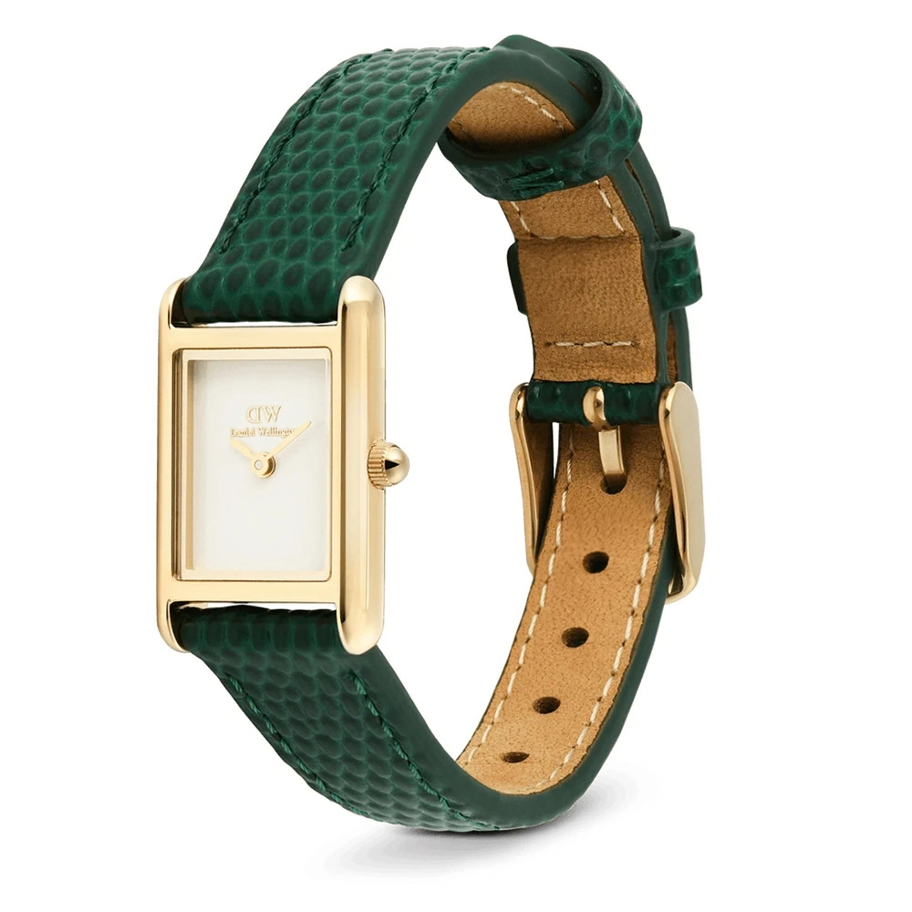 RELOGIO DANIEL WELLINGTON BOUND MINI 17X26 GREEN LIZARD WHITE