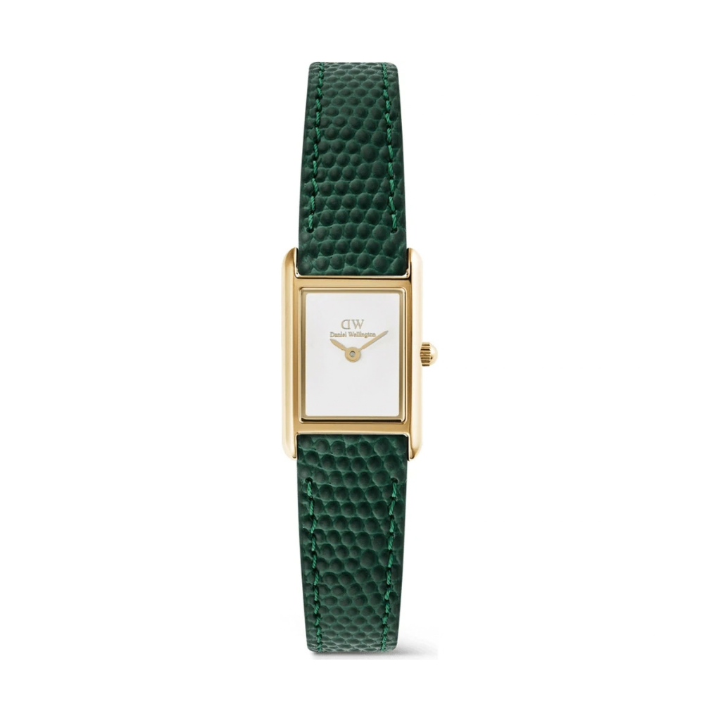 RELOGIO DANIEL WELLINGTON BOUND MINI 17X26 GREEN LIZARD WHITE