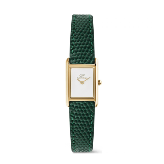 RELOGIO DANIEL WELLINGTON BOUND MINI 17X26 GREEN LIZARD WHITE