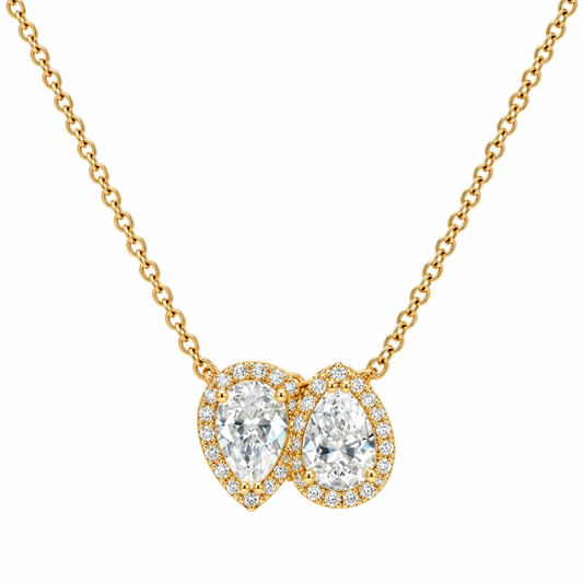 Colar L’Amour Em Ouro 19,2K Com Zirconias