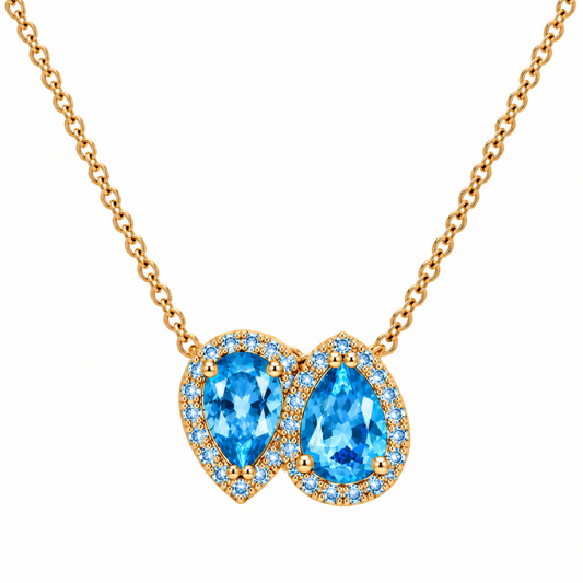 Colar L’Amour Em Ouro 19,2K Com Zirconias