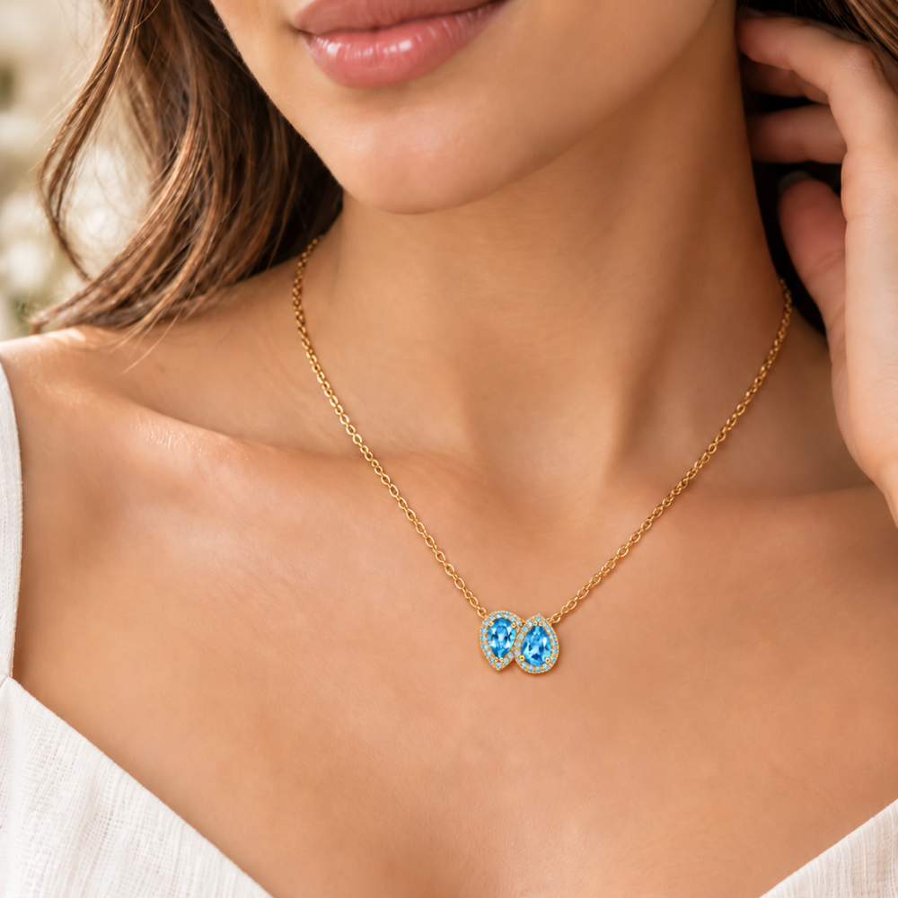 Colar L’Amour Em Ouro 19,2K Com Zirconias
