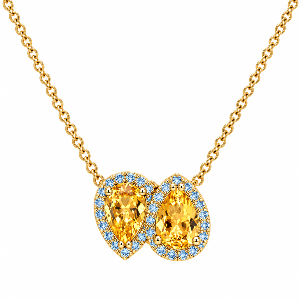 Colar L’Amour Em Ouro 19,2K Com Zirconias