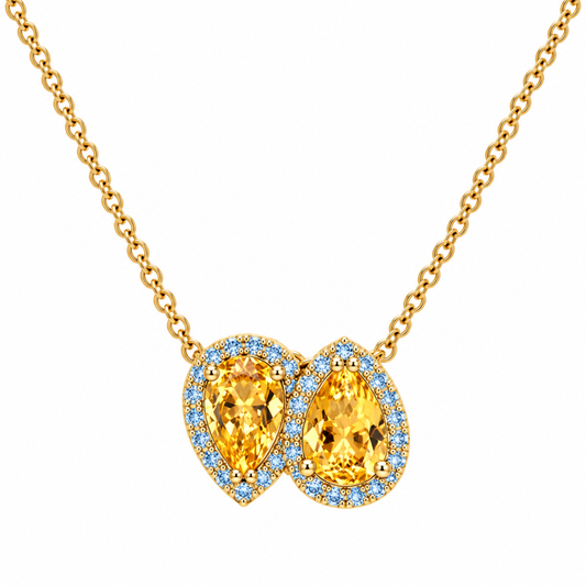 Colar L’Amour Em Ouro 19,2K Com Zirconias