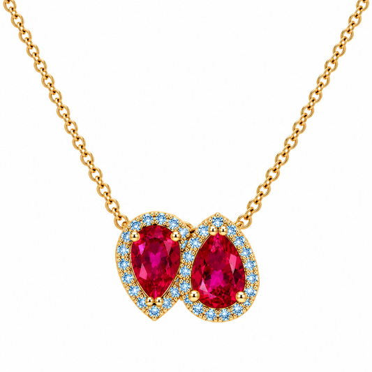 Colar L’Amour Em Ouro 19,2K Com Zirconias