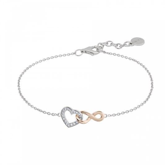 PULSEIRA UNIKE LOVE IN ROSE III EM PRATA 925%