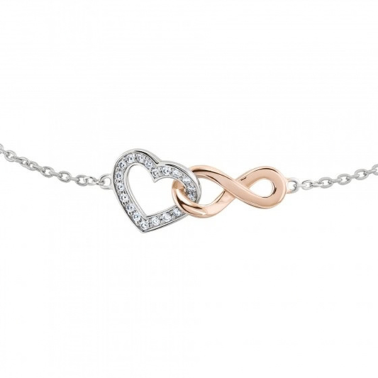 PULSEIRA UNIKE LOVE IN ROSE III EM PRATA 925%