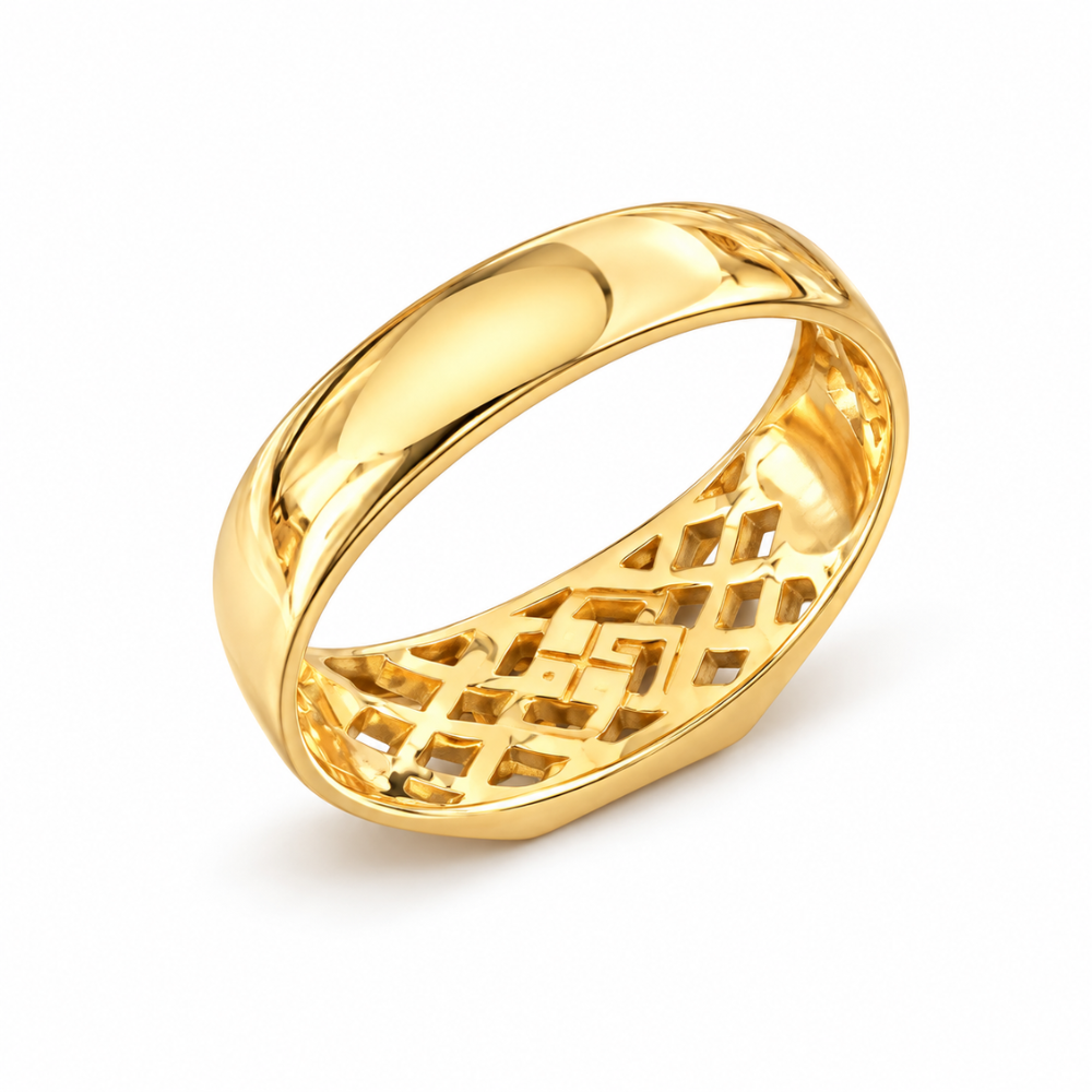 ANEL HOMEM EM OURO 19,2K COM 16 DIAMANTES 0,24CT