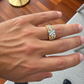 ANEL HOMEM EM OURO 19,2K COM 7 DIAMANTES 0,84ct