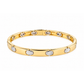 PULSEIRA HOMEM EM OURO 19,2K BICOLOR